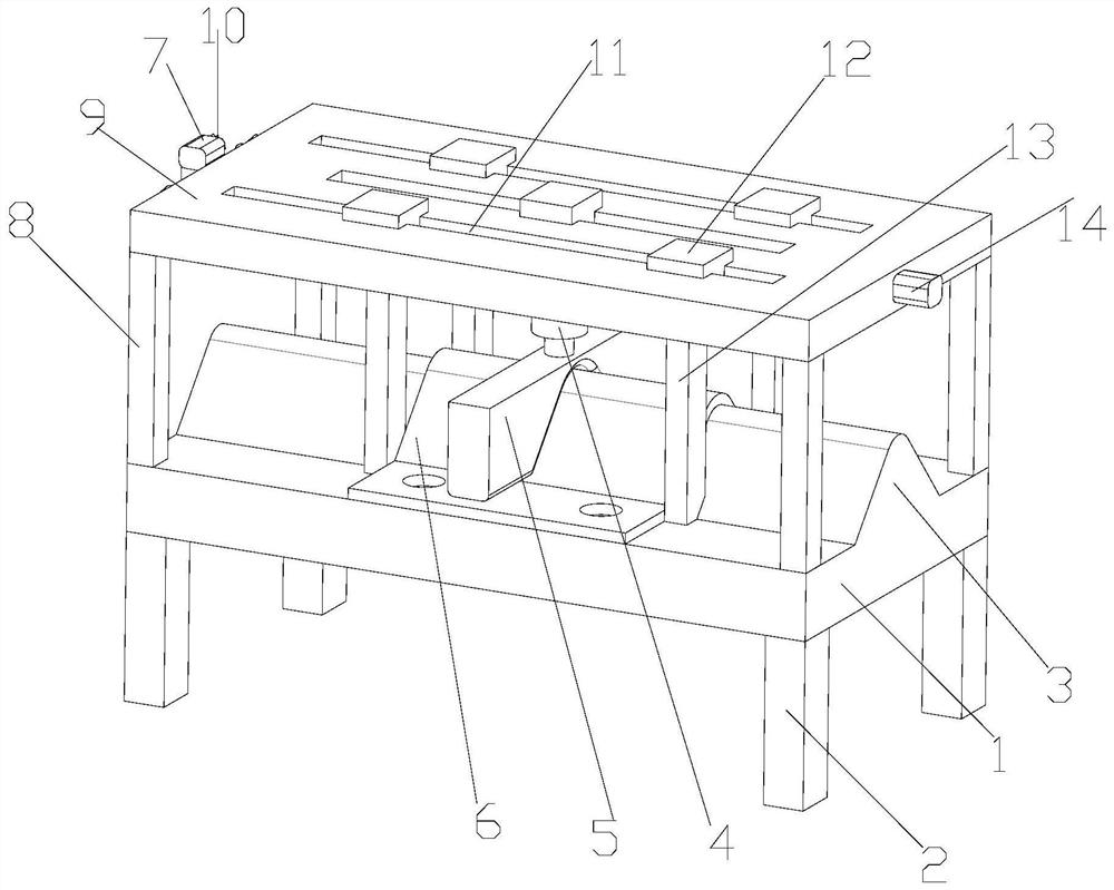 Shape correcting device for hardware stamping part