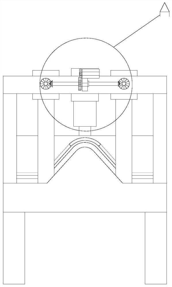 Shape correcting device for hardware stamping part