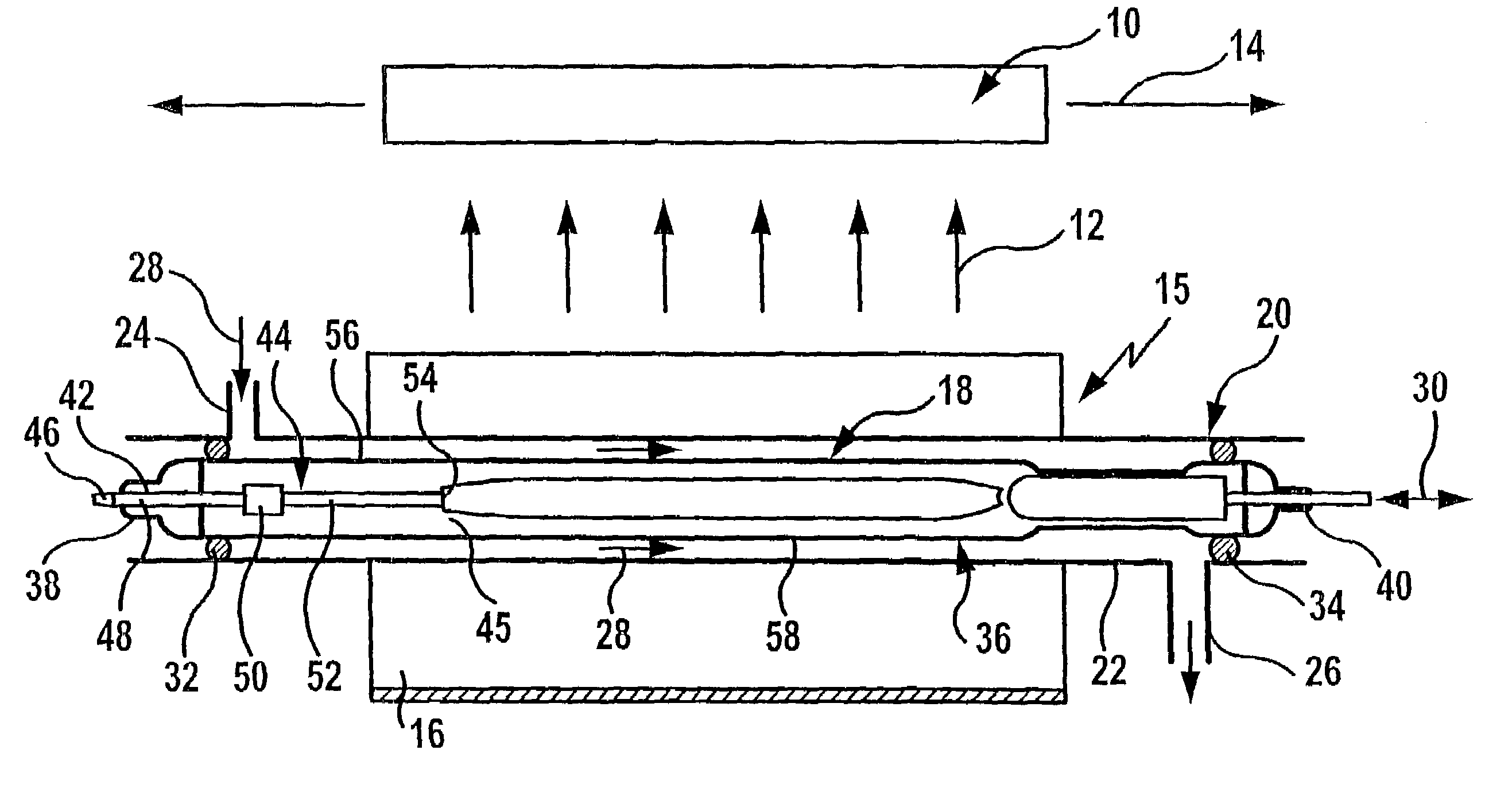 Pumping light source for laser-active media