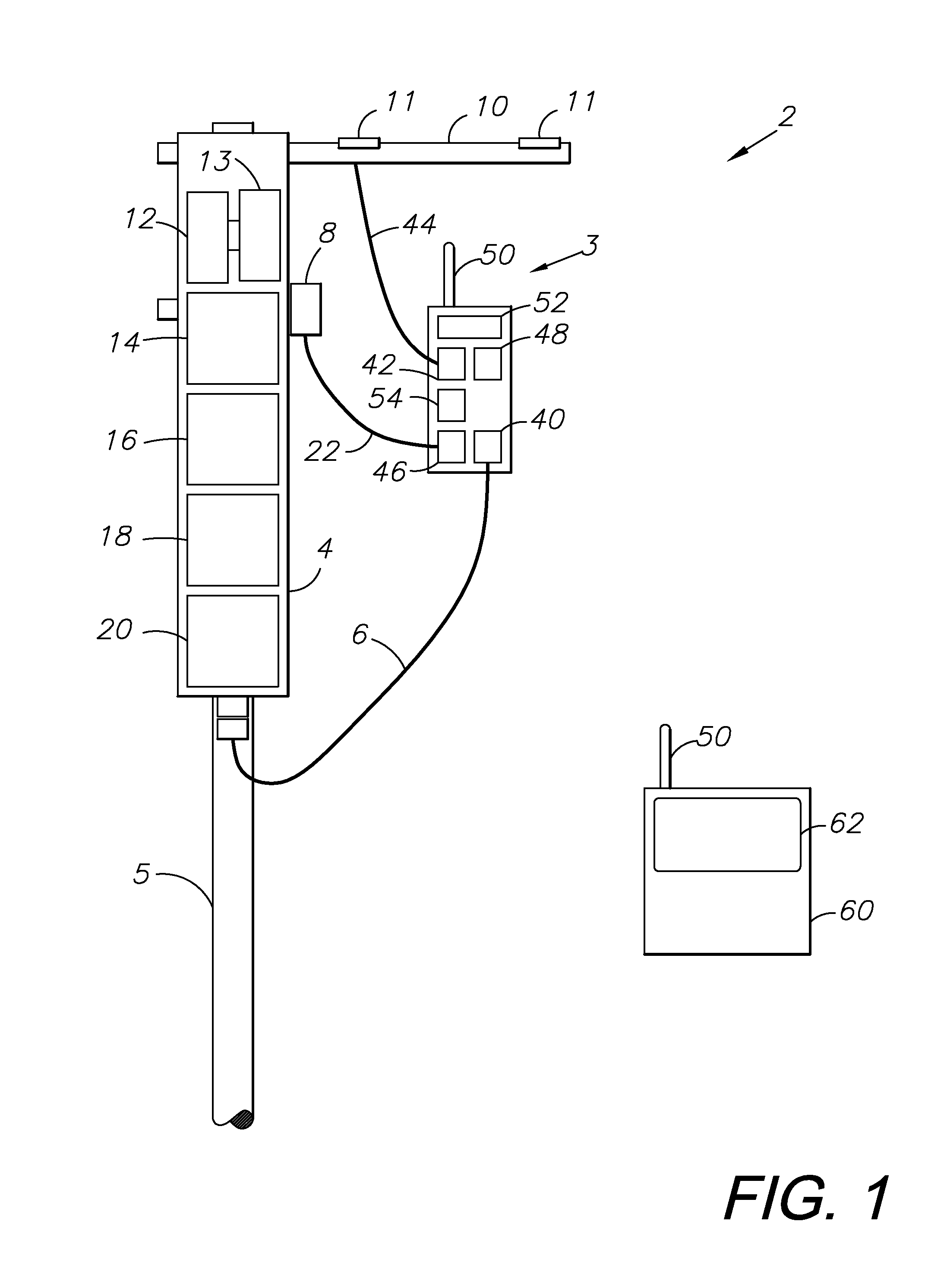 Handheld antenna attitude measuring system