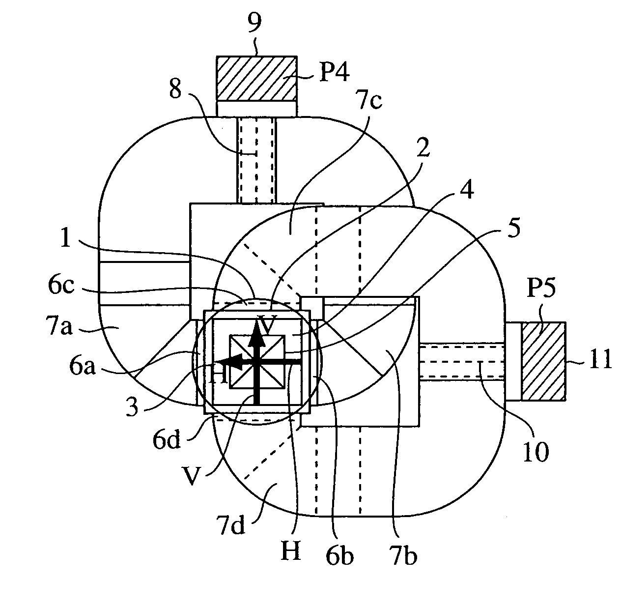 Waveguide branching filter/polarizer