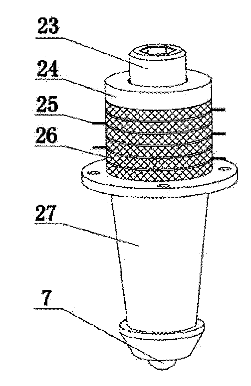 Spherical contact type friction characteristic testing device under ultrasonic vibration