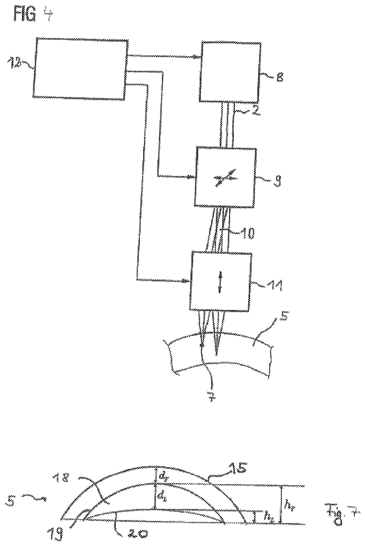 Device for surgically correcting ametropia of an eye and method for creating control data therefor