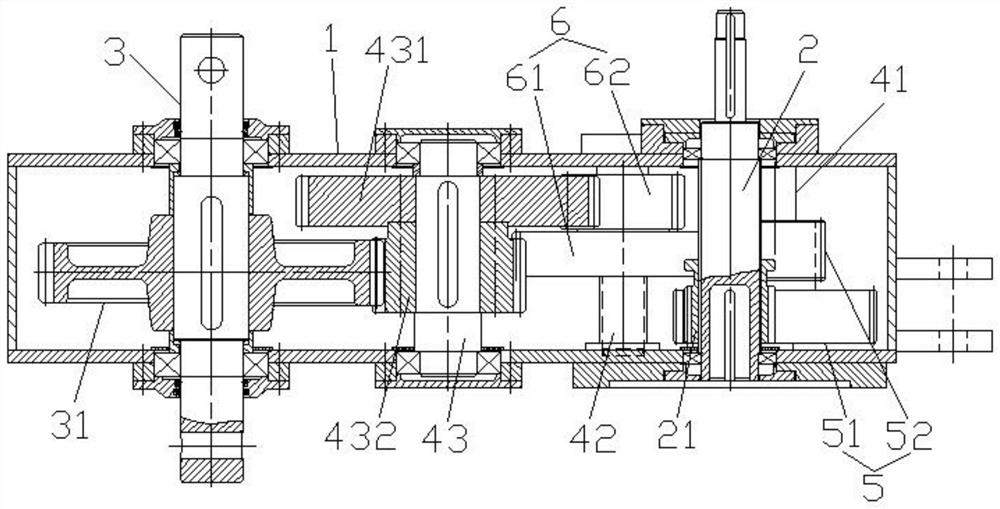 Multi-stage transmission axle gear box