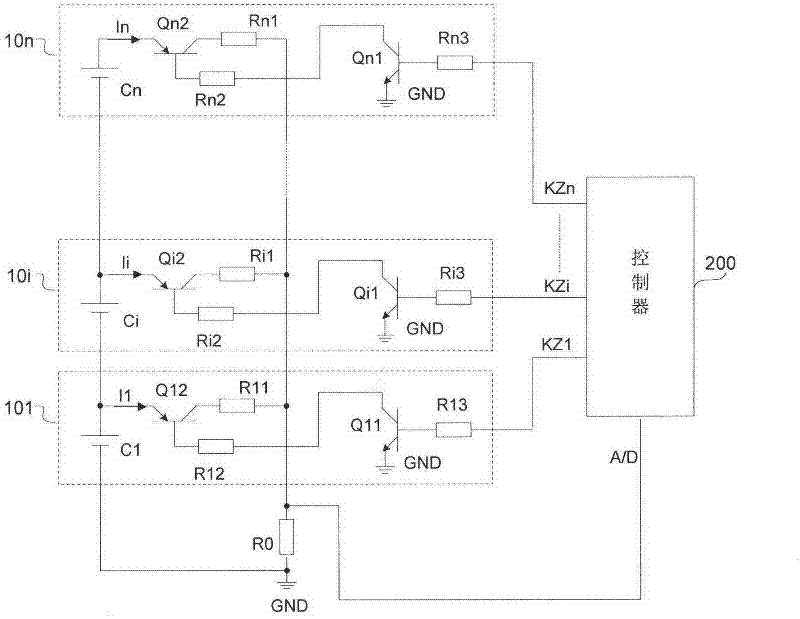 Voltage acquisition circuit for battery management system