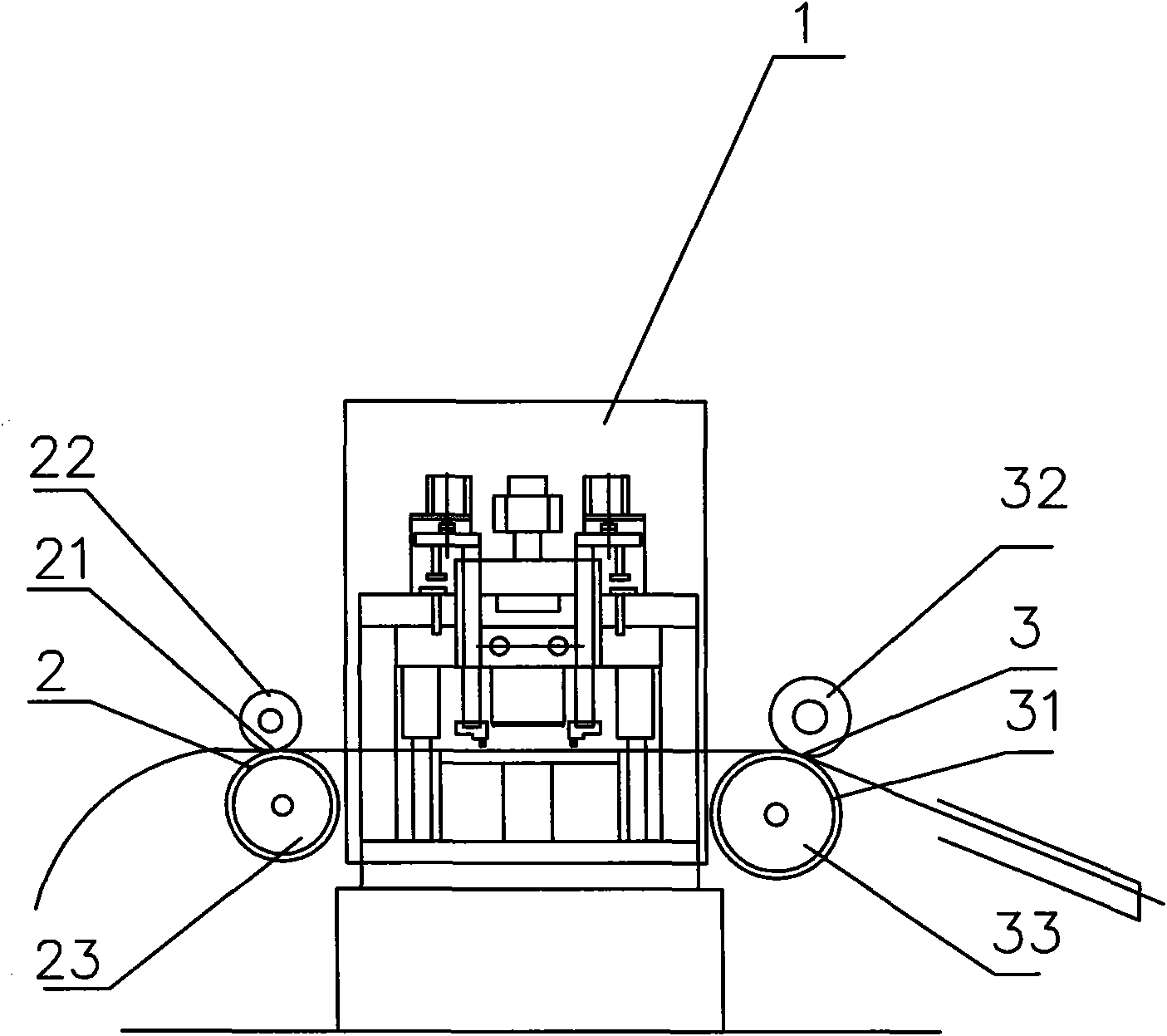 Gapping machine with positioning devices