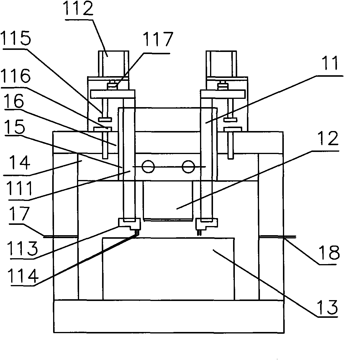 Gapping machine with positioning devices