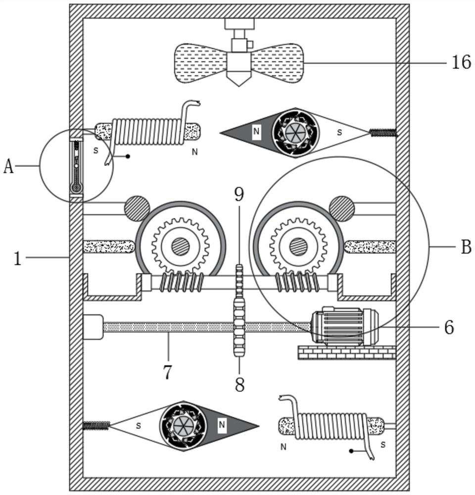 Efficient heat dissipation computer mainframe box capable of automatically removing dust