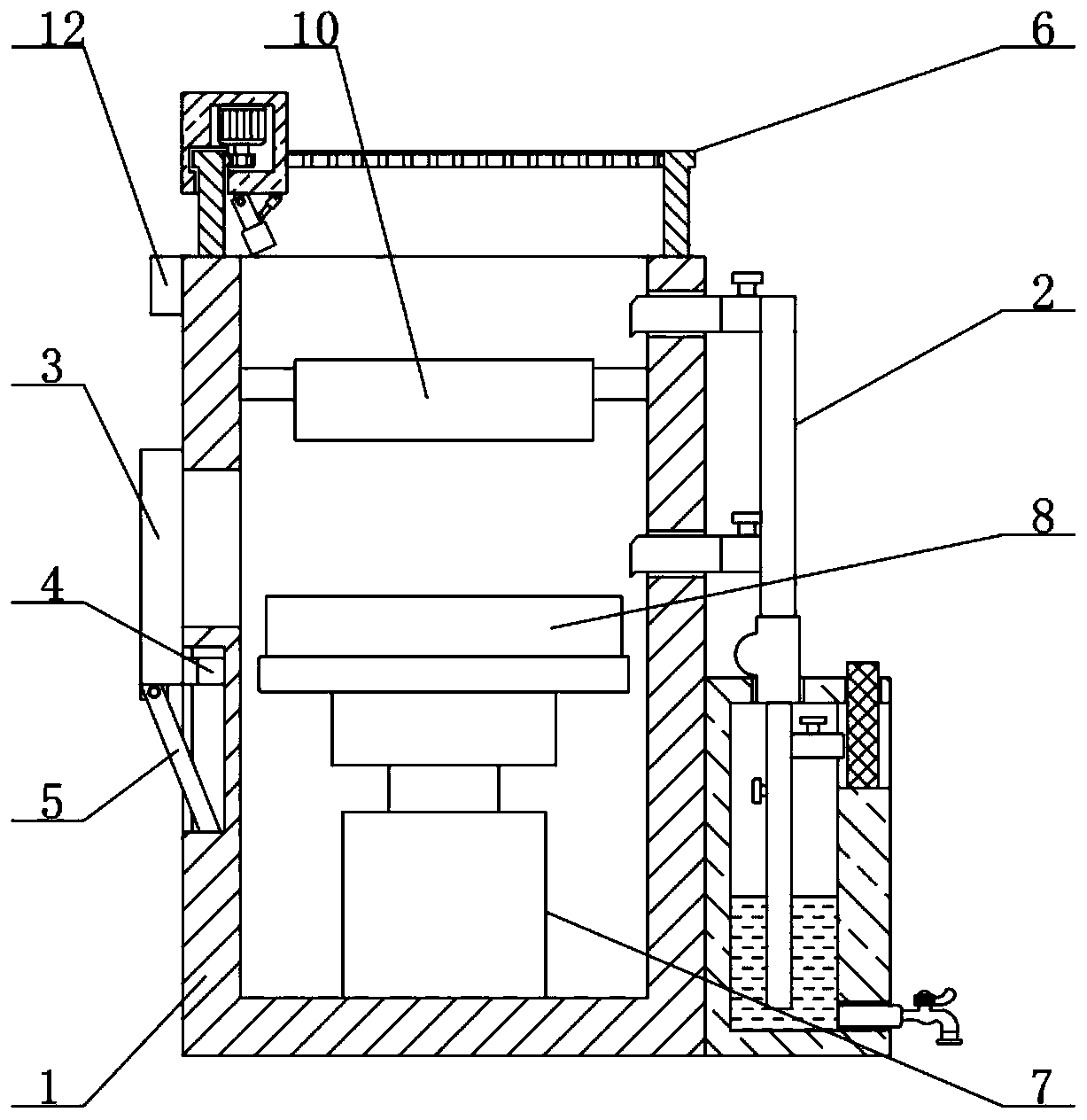 Front floor positioning device for automobile spot welding and using method thereof