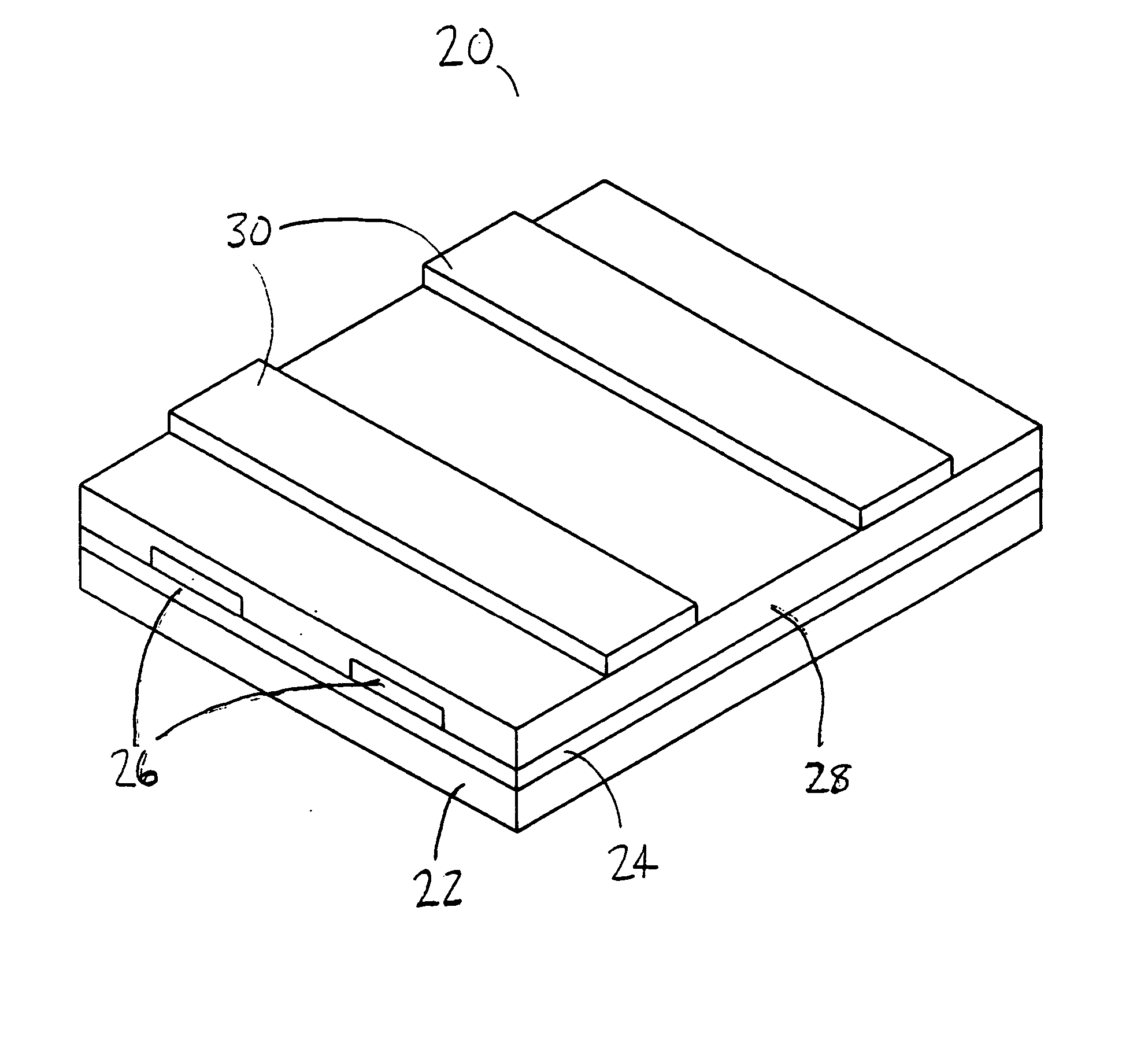 Ferroelectric polymer memory with a thick interface layer