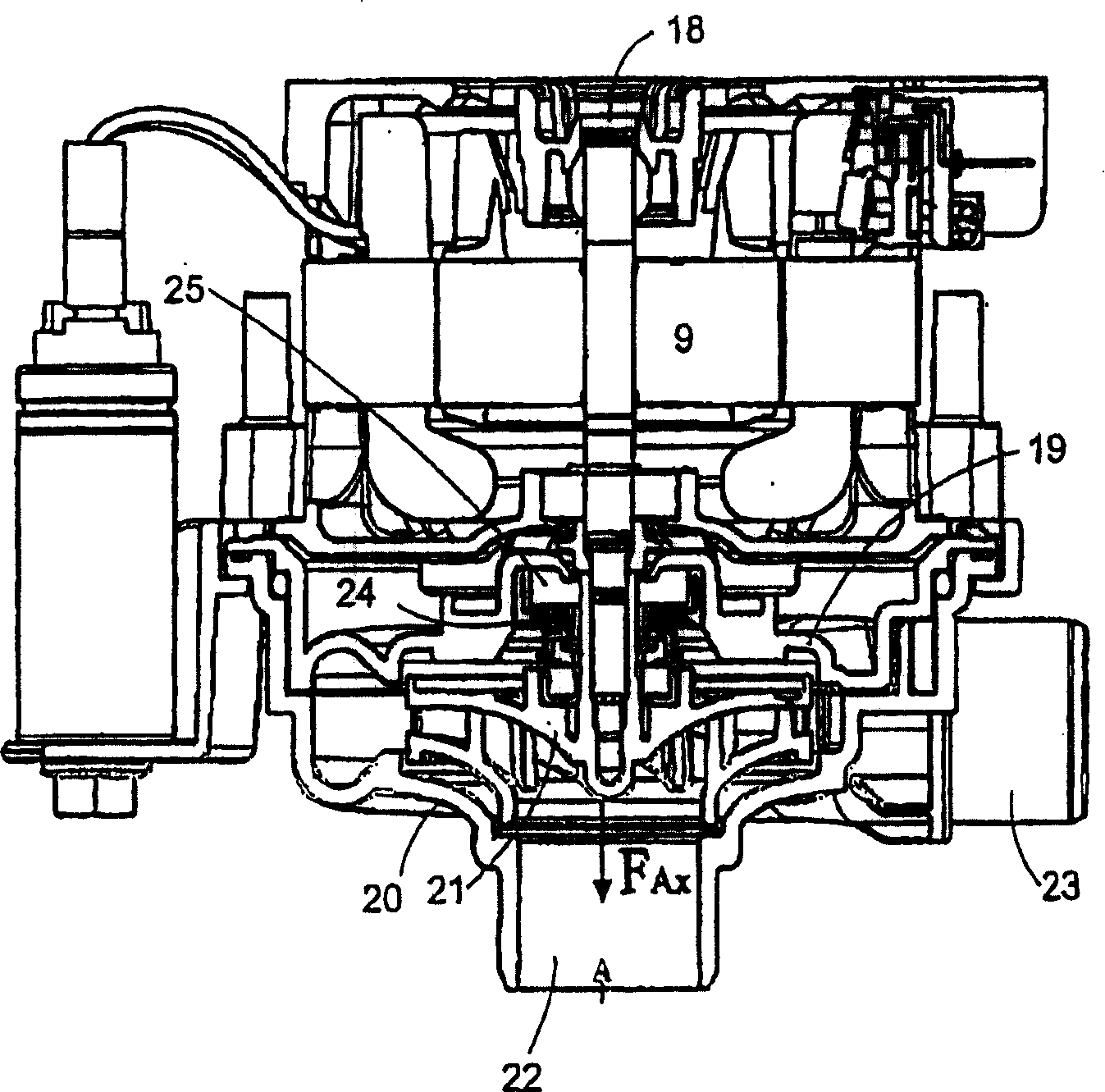 Electric machine with box body and rotor