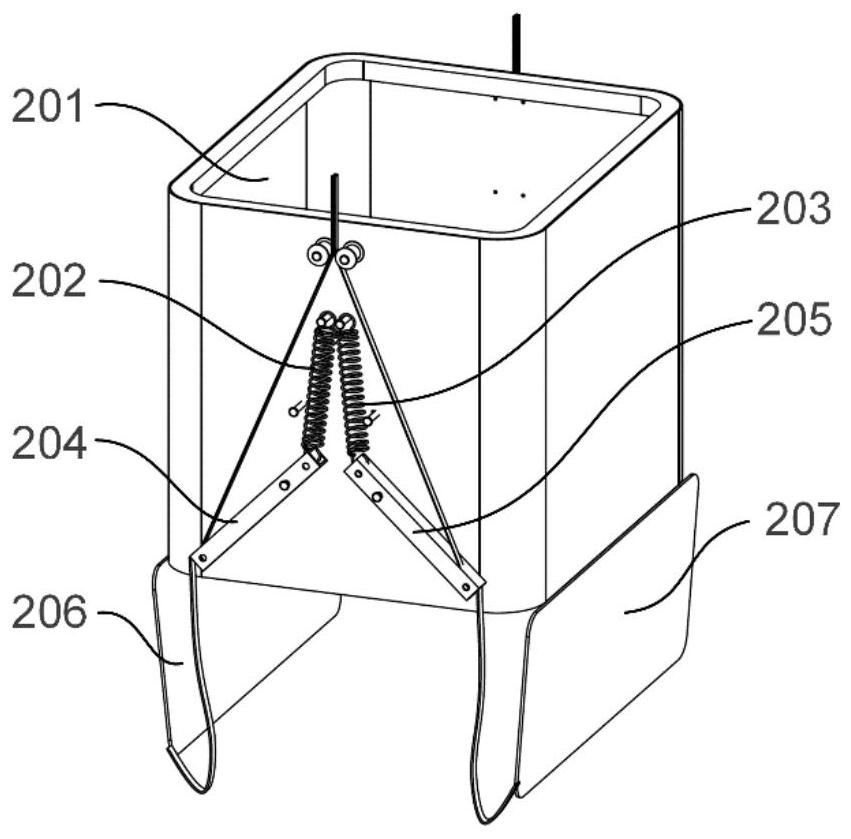 Material conveying device with automatic unloading function