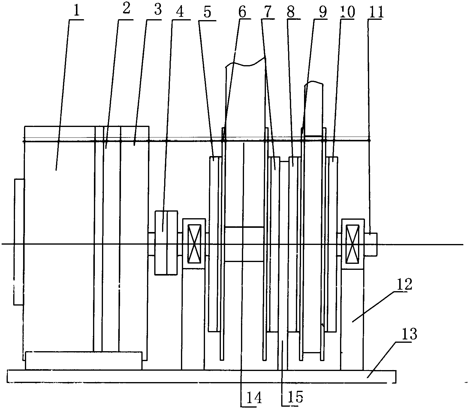 Coaxial bidirectional winding accelerated shipboard aircraft catapult