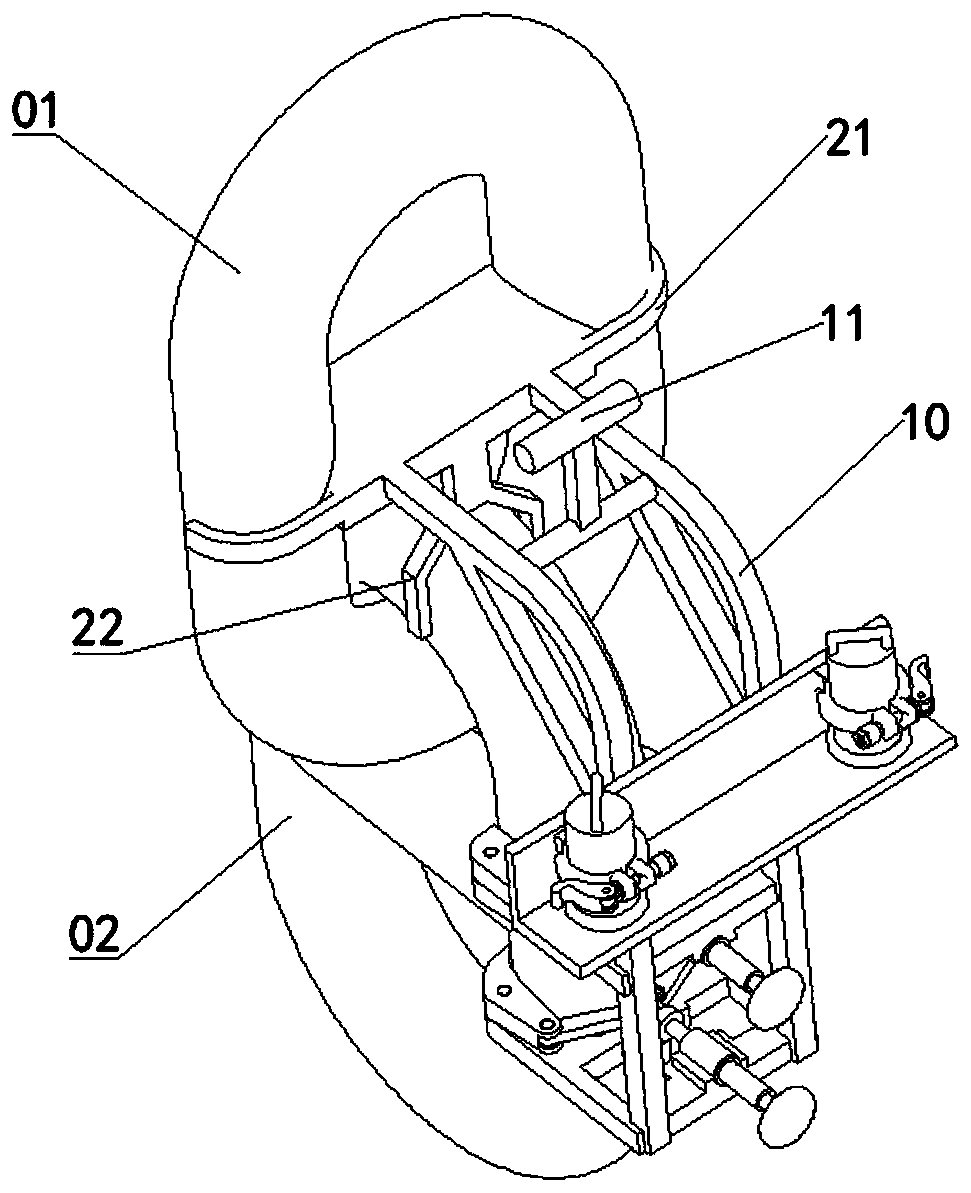 Special fixture for monitoring mooring chain of ocean platform