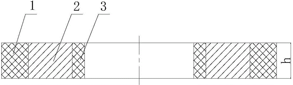 Radial vibration annular piezoelectric ceramic composite transformer