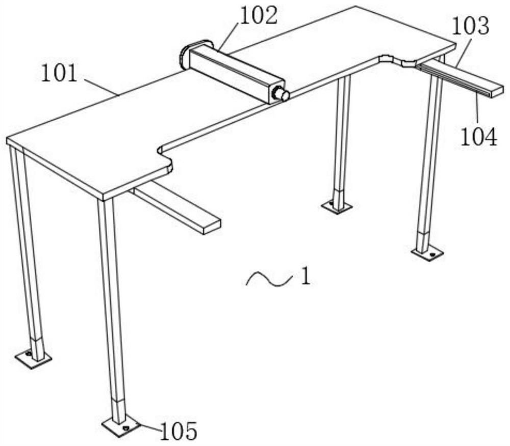 Mounting and dismounting device used for pipe fitting material