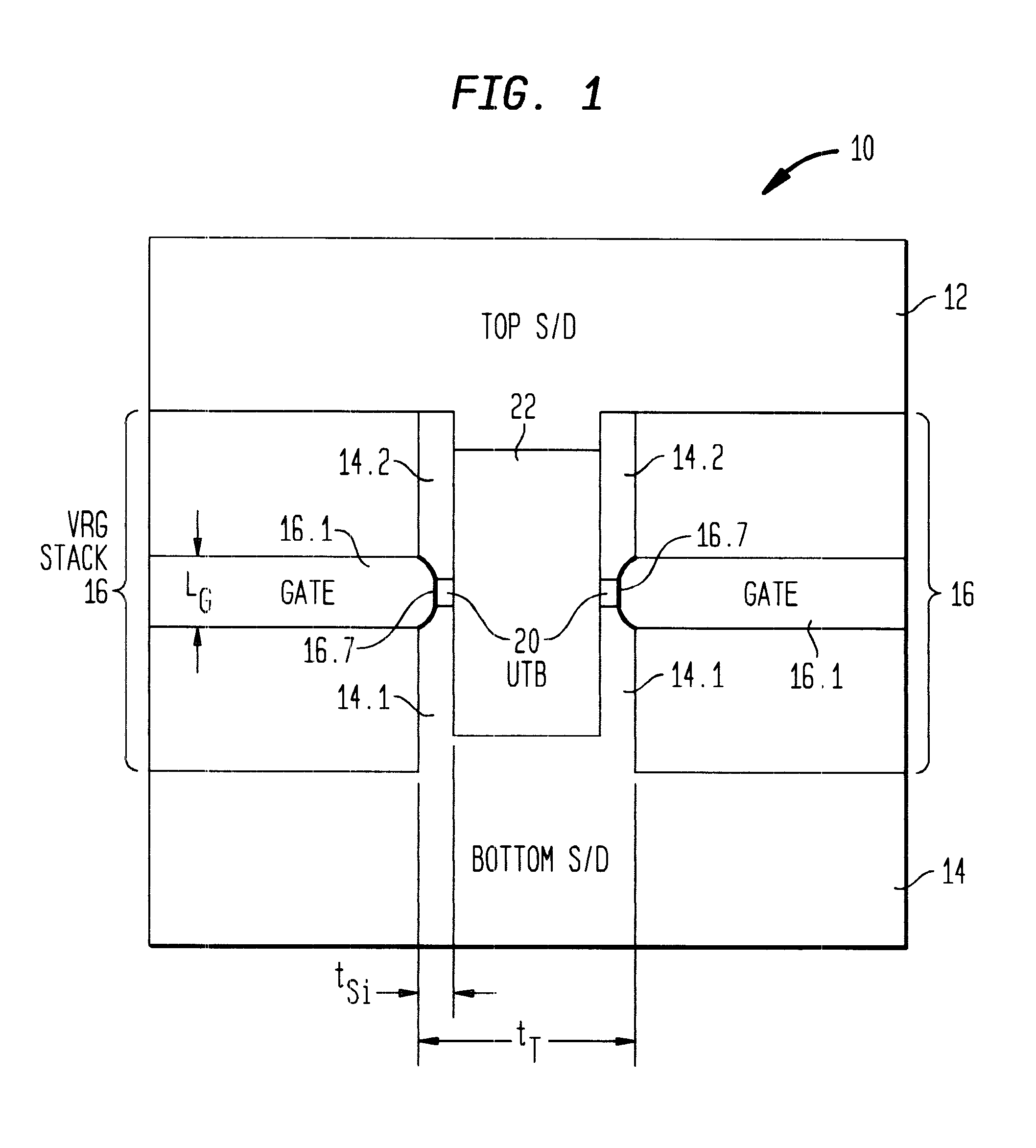 Ultra thin body vertical replacement gate MOSFET