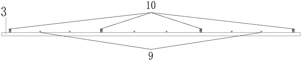 Manufacturing method of carbon fiber mesh composite board and concrete continuous beam