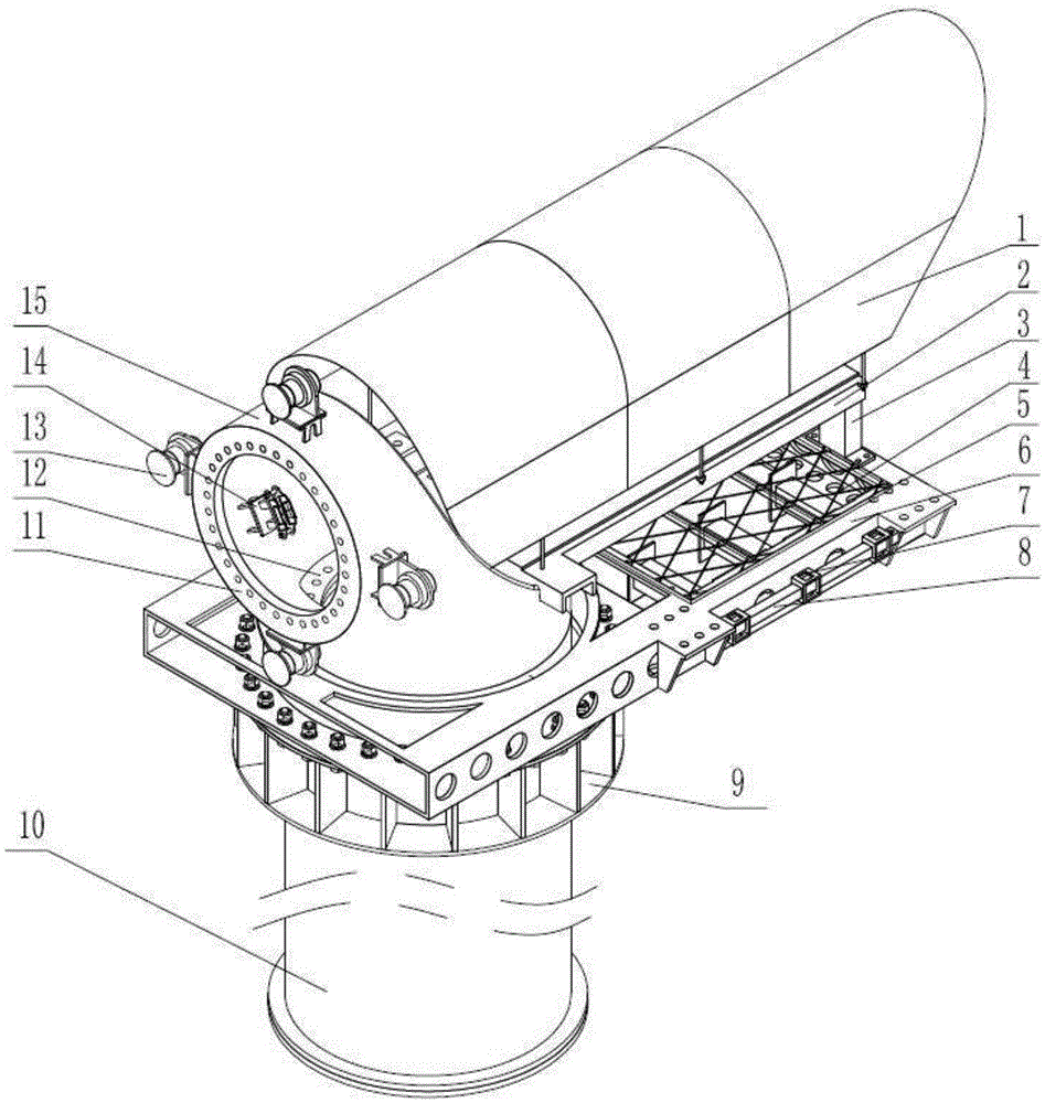 Framework device for wind collection power generation of direct-drive accelerated type narrow tube