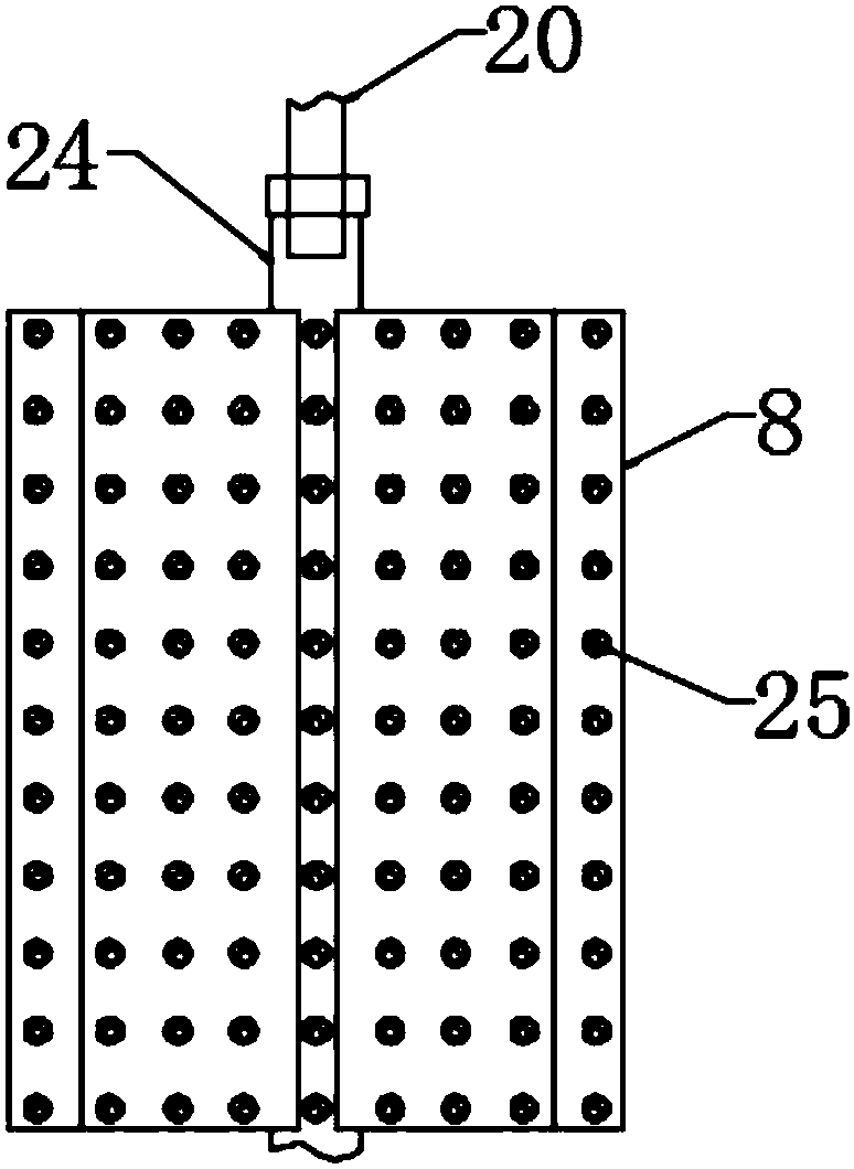 Swing type soil pollution repairing device