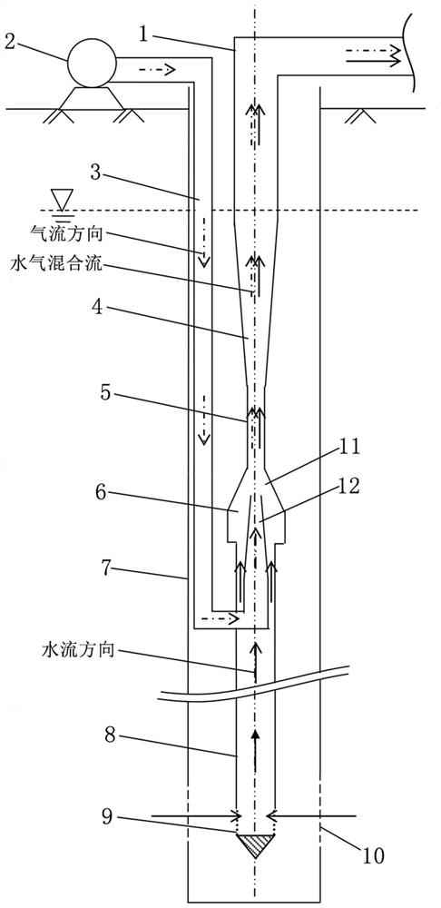 Ultra-deep sampling device for high turbidity water near the liquid surface and its application method