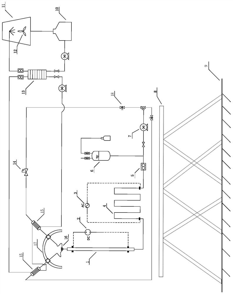 A multi-loop natural circulation experimental device and method under six-degree-of-freedom motion conditions