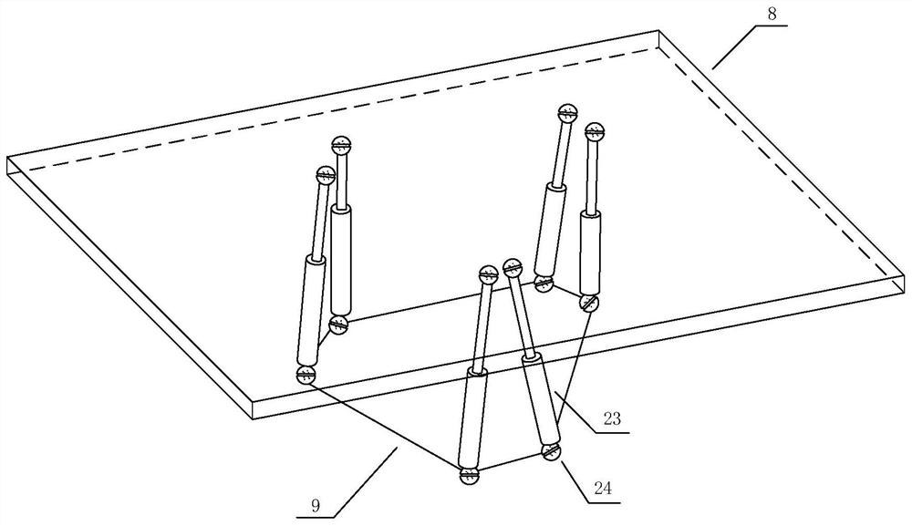 A multi-loop natural circulation experimental device and method under six-degree-of-freedom motion conditions