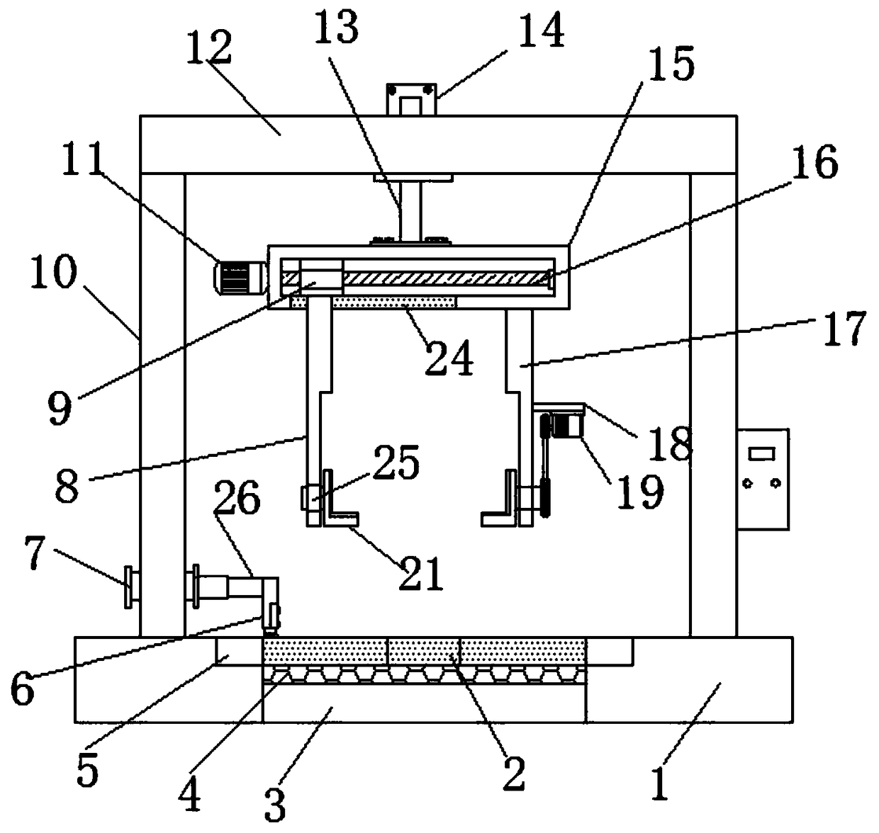 Cement component hoisting turnover device