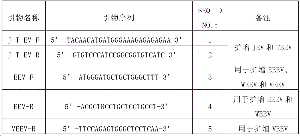 Method and kit for detecting multiple encephalitis related viruses