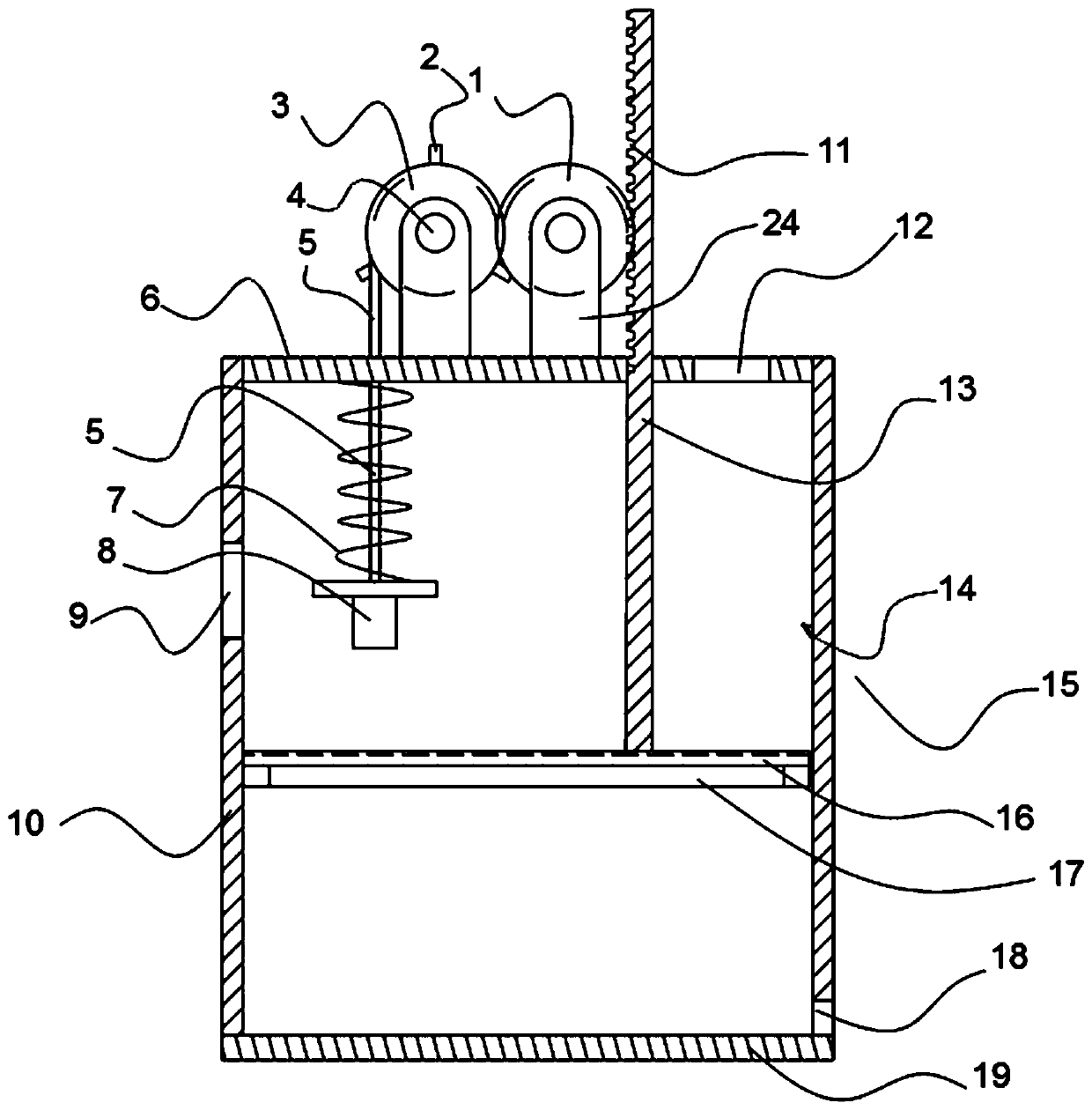 Medical sewage treatment device