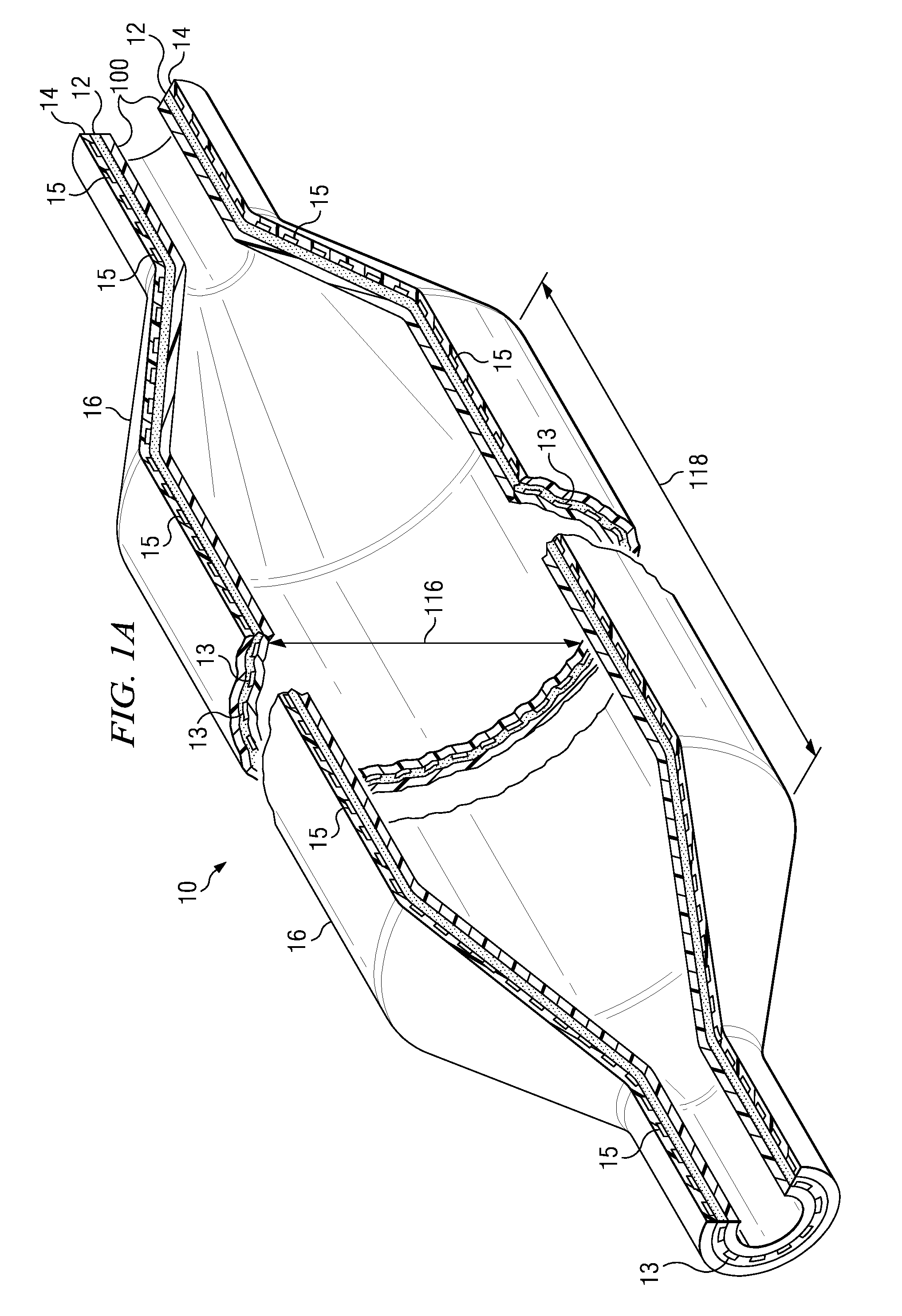 Medical balloon having strengthening rods