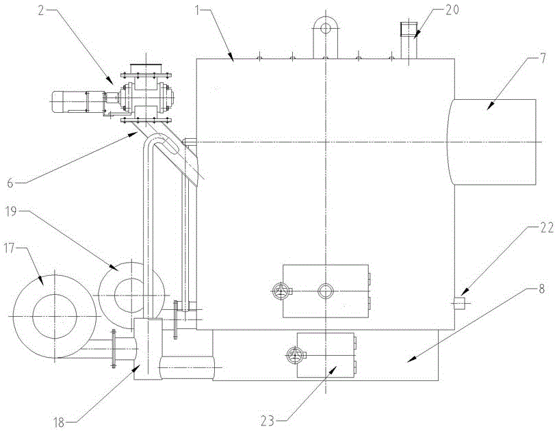 Biomass particle semi-gasification combustion handpiece