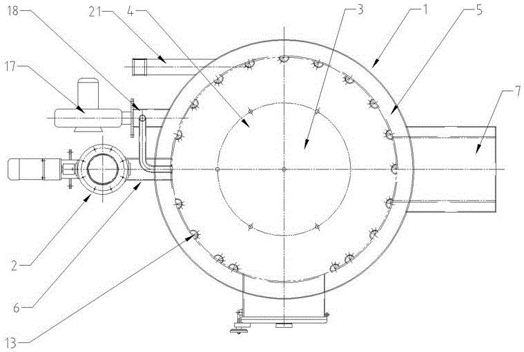 Biomass particle semi-gasification combustion handpiece