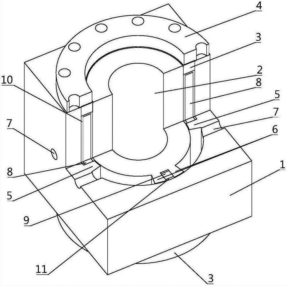 Blade type oscillating hydraulic cylinder with fully-closed cage sealing system