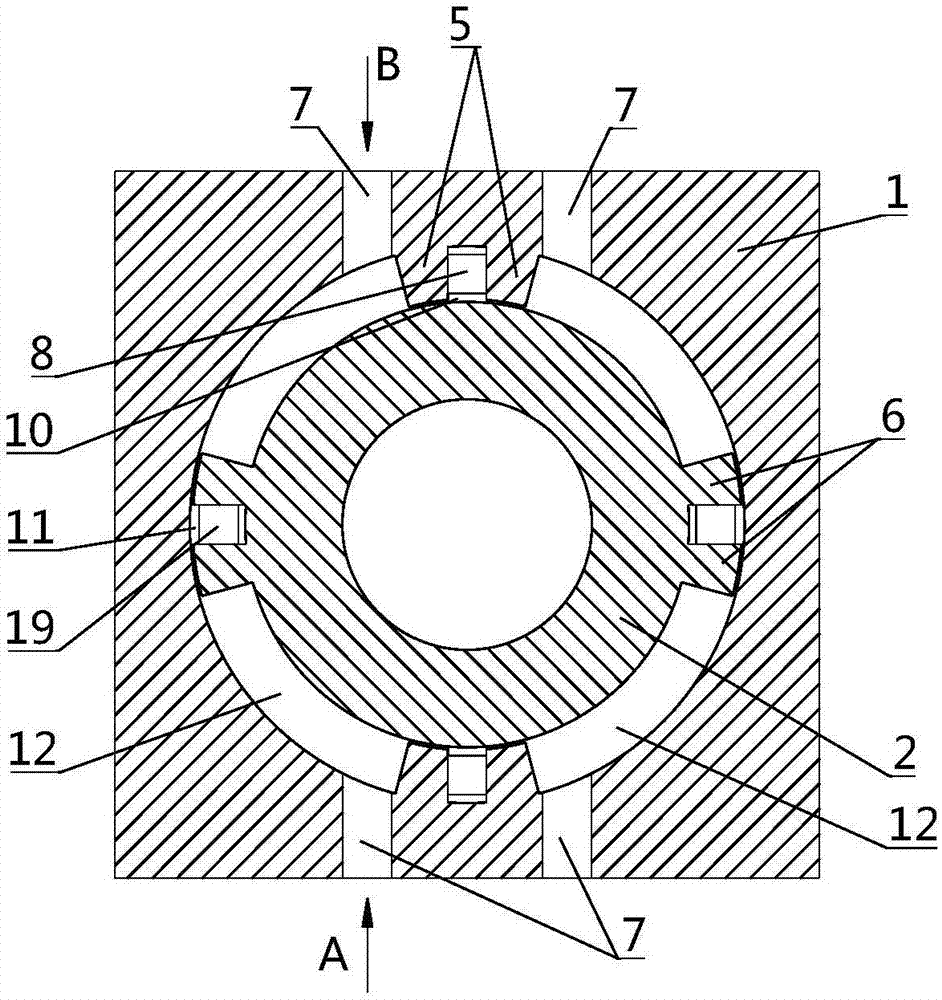 Blade type oscillating hydraulic cylinder with fully-closed cage sealing system