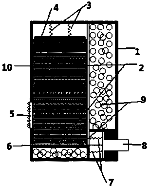 Semi-automatic blood glucose test paper box