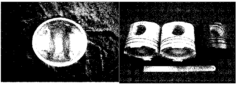 Method for heat resistant rare earth-magnesium alloy engine pistons through squeezing and casting