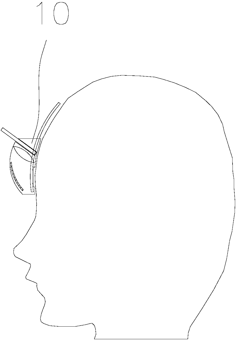 Stacked reflection head-mounted display capable of preventing optical pollution