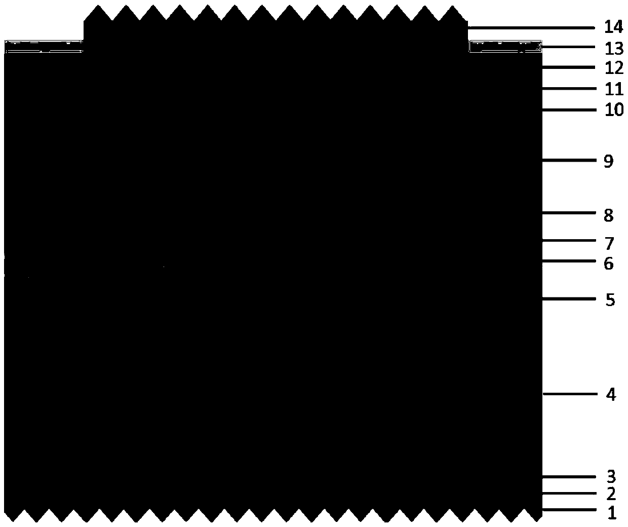 Serially connected type perovskite/homojunction silicon laminated solar cell and preparation method thereof