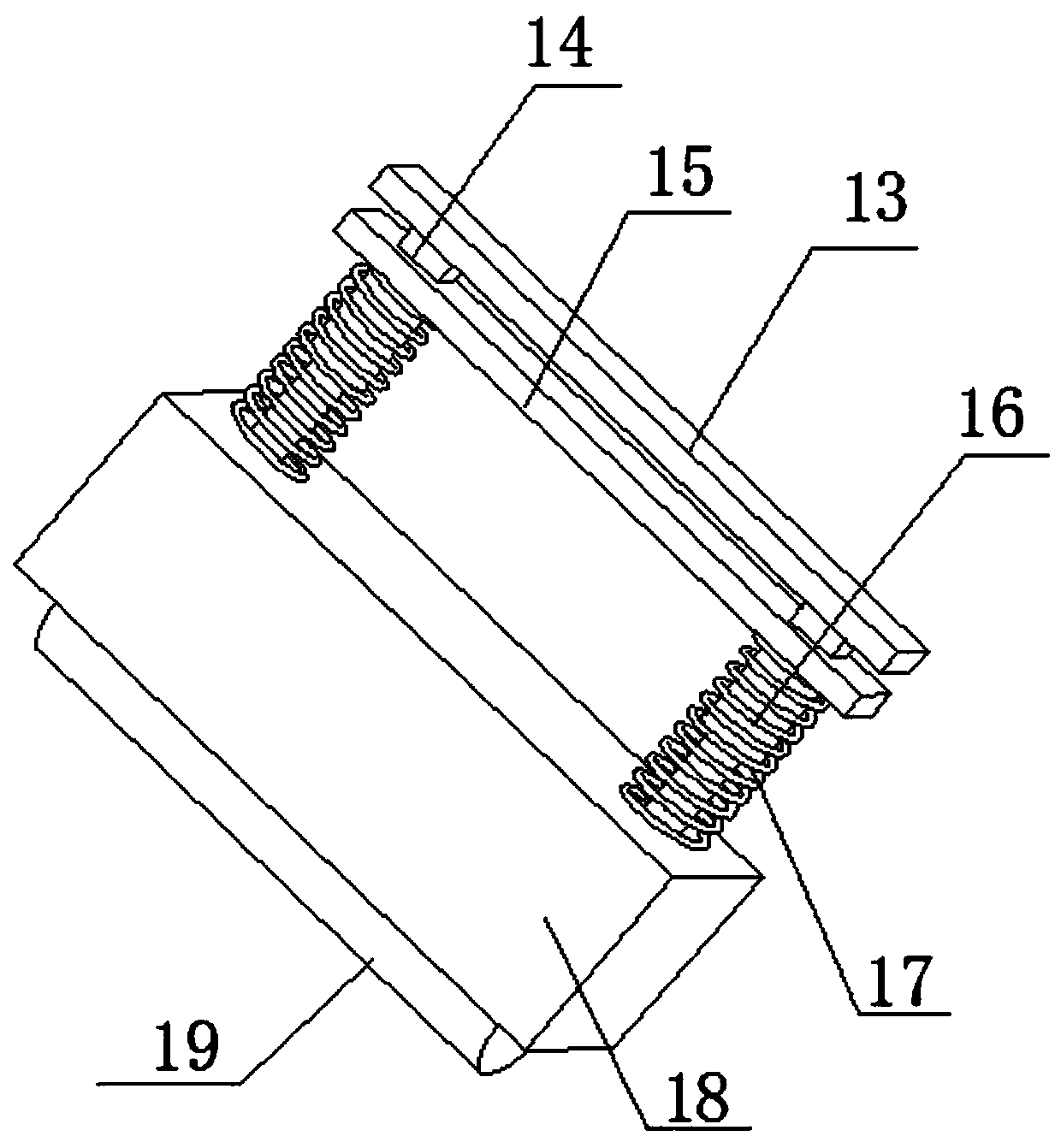 Cable take-up and pay-off device capable of compressing cable for communication engineering