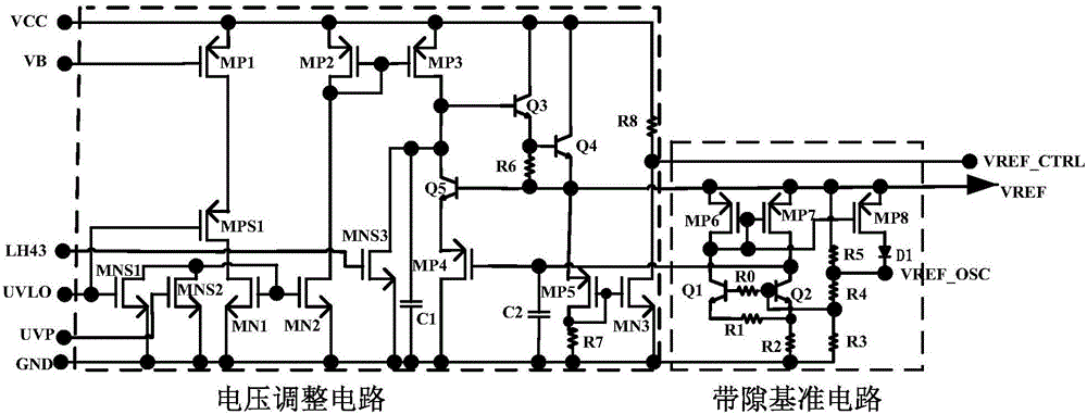 Band-gap reference circuit with high-order temperature compensation