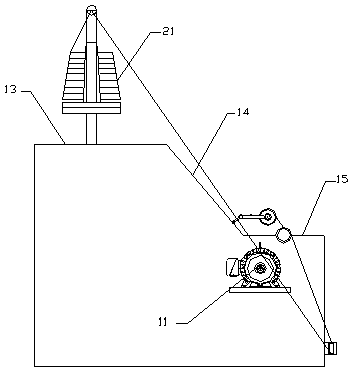 Automatic rope turning device