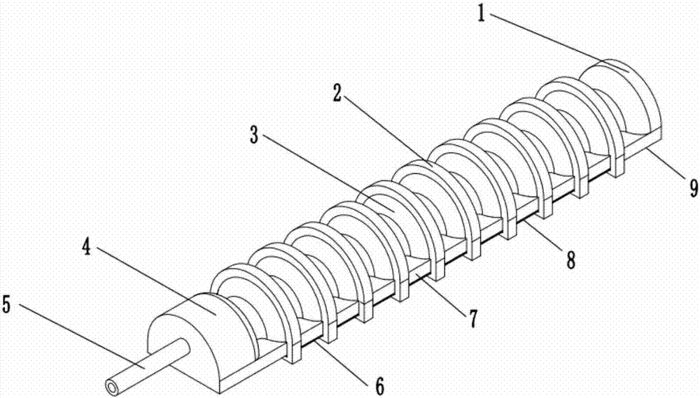 Wearable hooped pneumatic air inflation bent flexible actuator