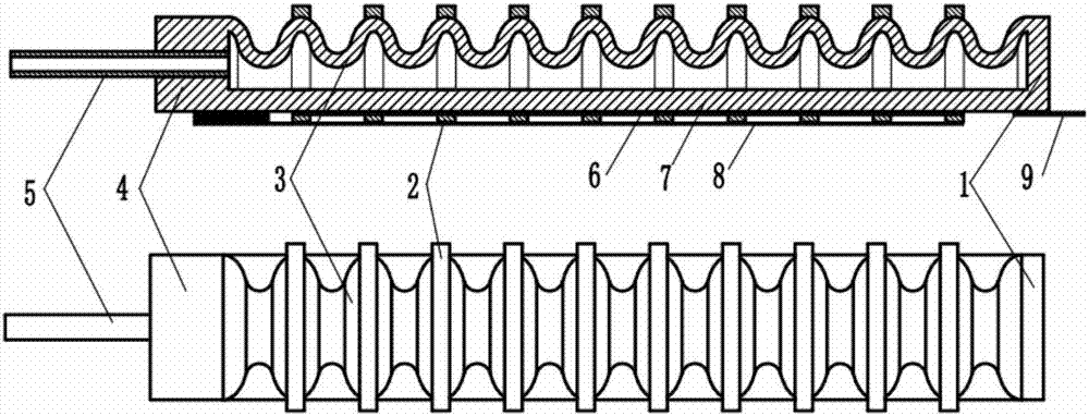 Wearable hooped pneumatic air inflation bent flexible actuator