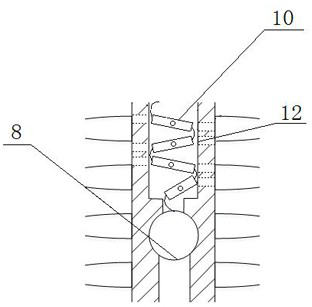 Horn-shaped recoil type compression arc extinguishing lightning protection device