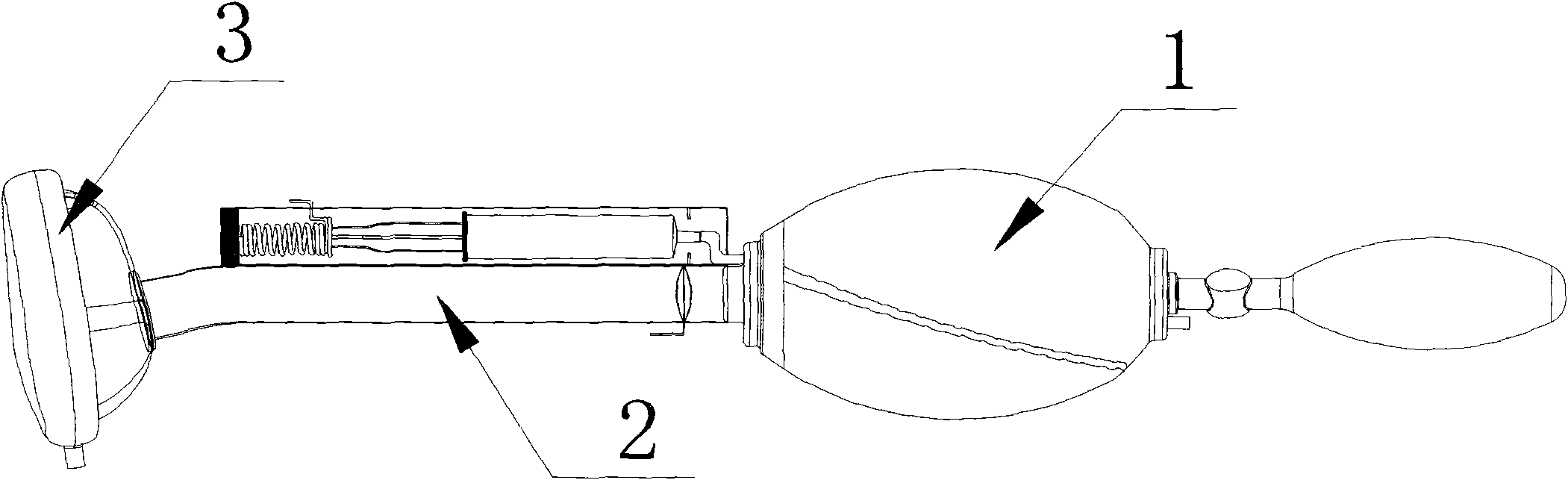 Infant inhalation general anesthesia induction unit