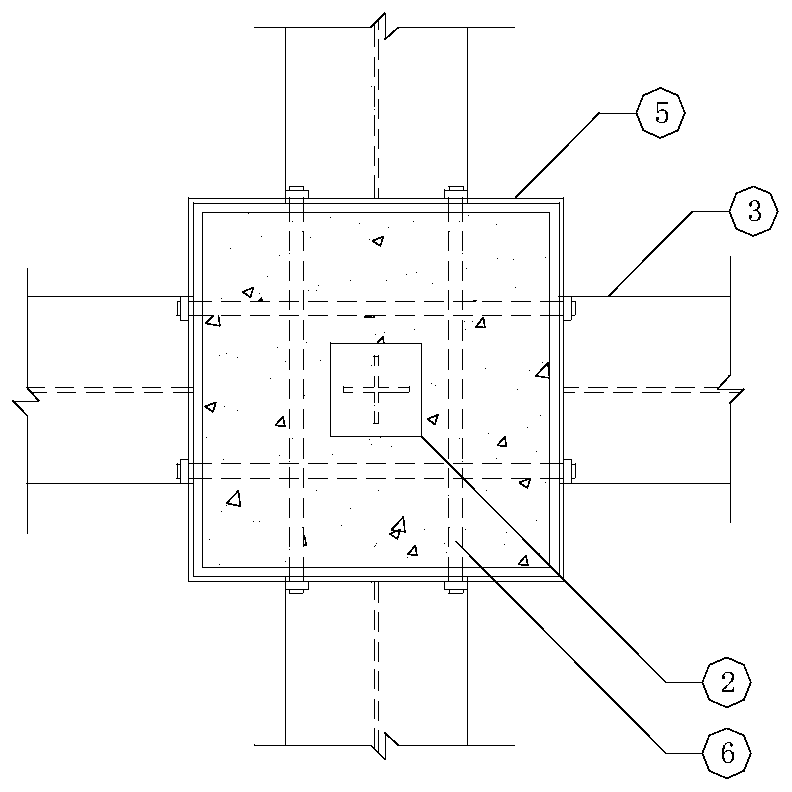 A fully prefabricated assembled hybrid frame node and its manufacturing method