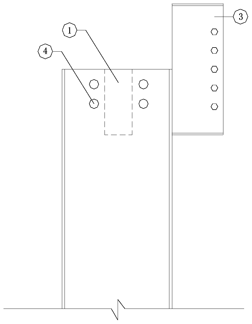 A fully prefabricated assembled hybrid frame node and its manufacturing method