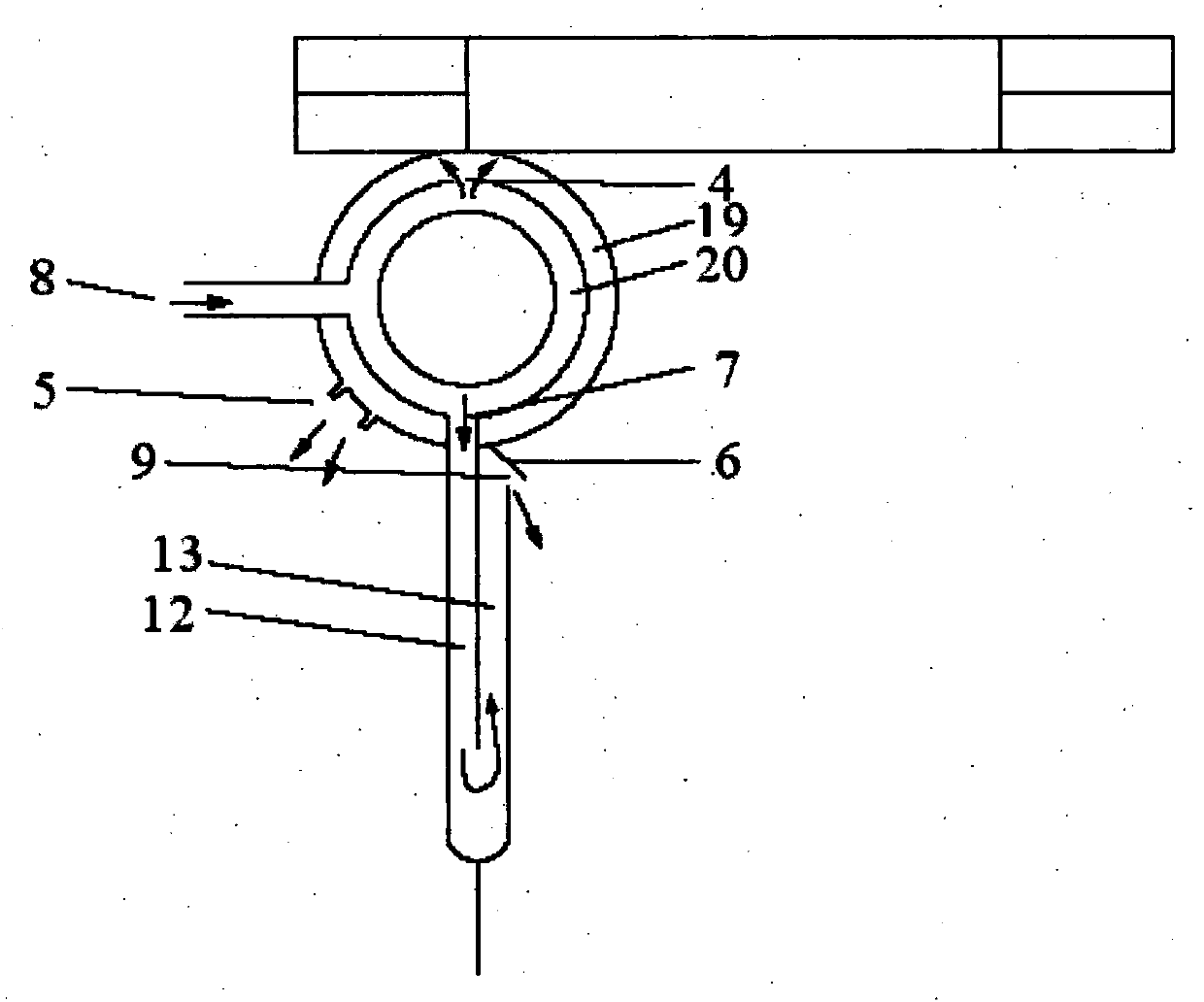 Cooling and washing equipment for high-temperature coal gas