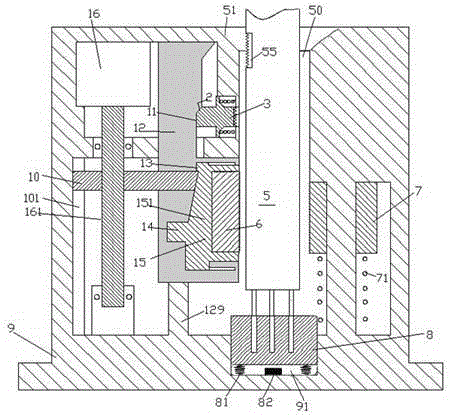 Convenient-to-connect power line connecting and locking device for building machinery